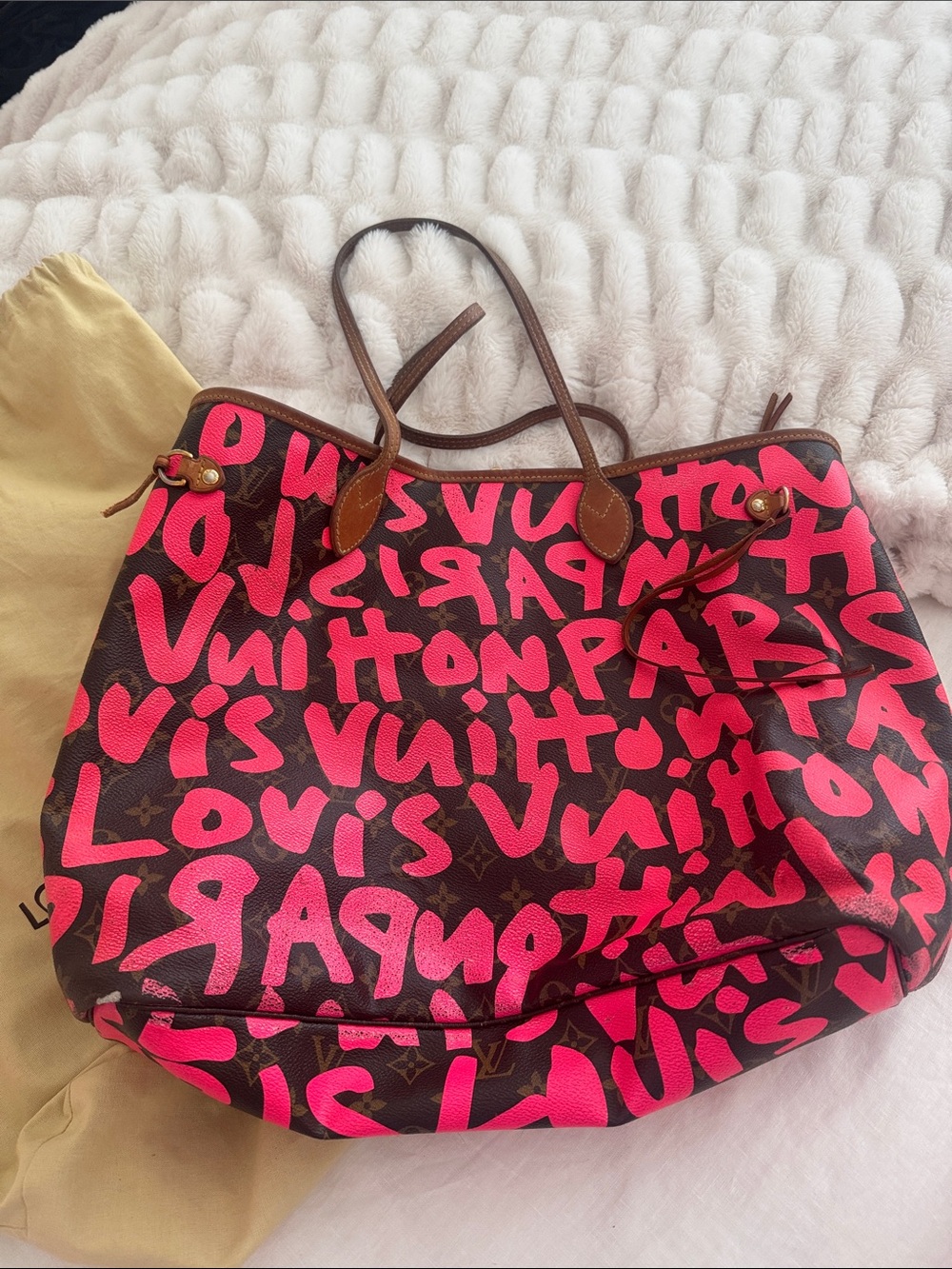 Louis Vuitton Stephen Sprouse Graffiti Neverfull GM, Hot Pink